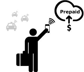 Choose a prepaid amount when requesting a taxi