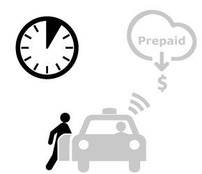 The driver gets the money automatically (if on time)